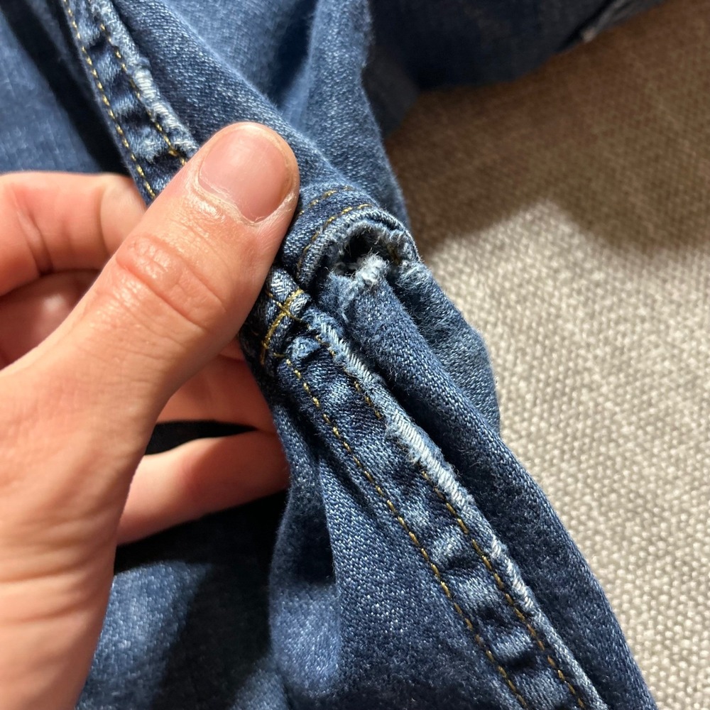 Levi's 569 Loose Straight Jeans Mens 34(36)x30 Blue Medium Wash Baggy Denim - Picture 4 of 10